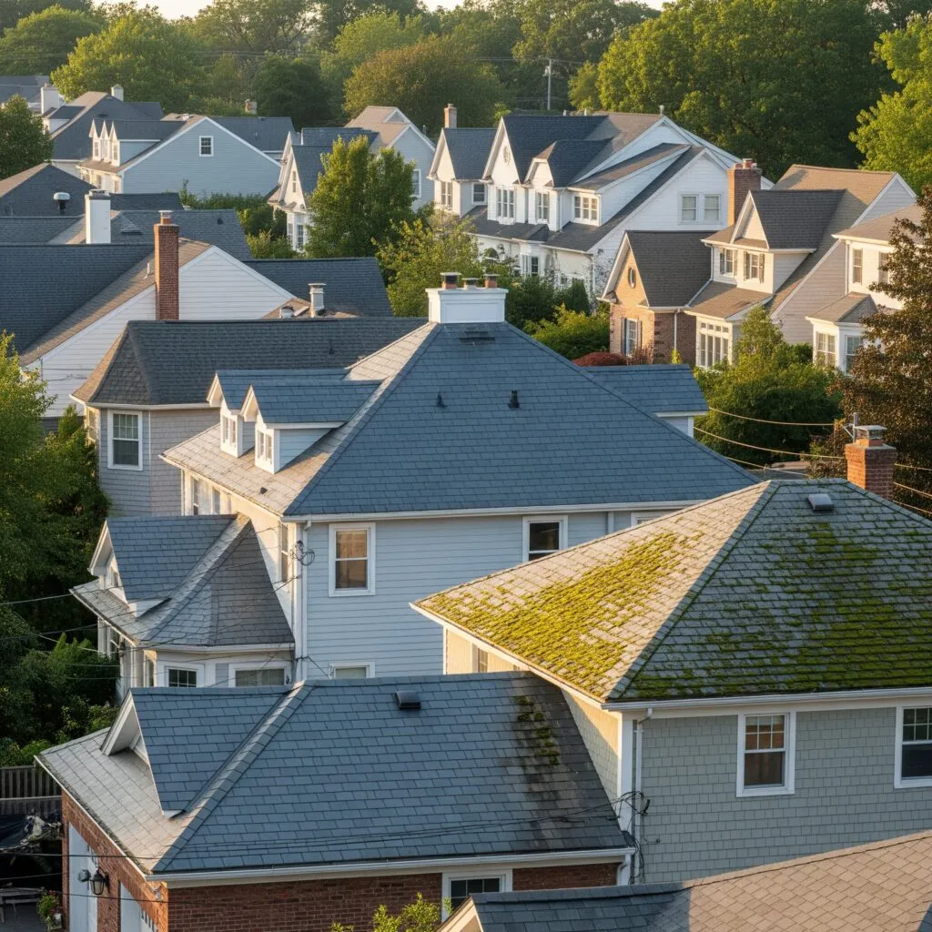 Climate affects roof in New Jersey