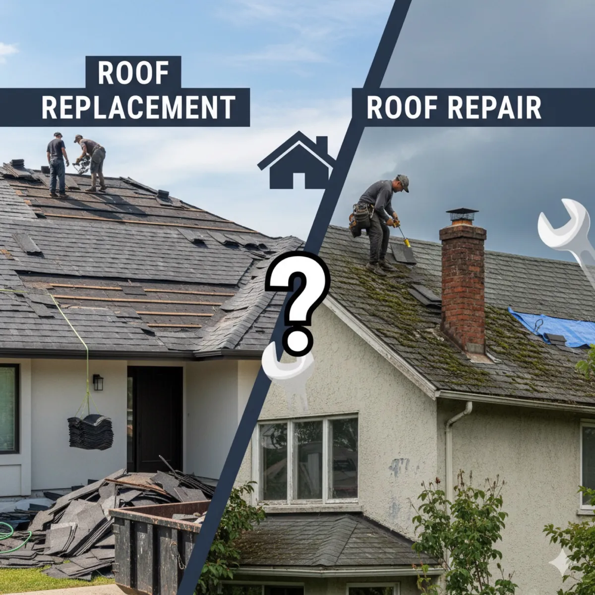 roof replacement vs roof repair New Jersey