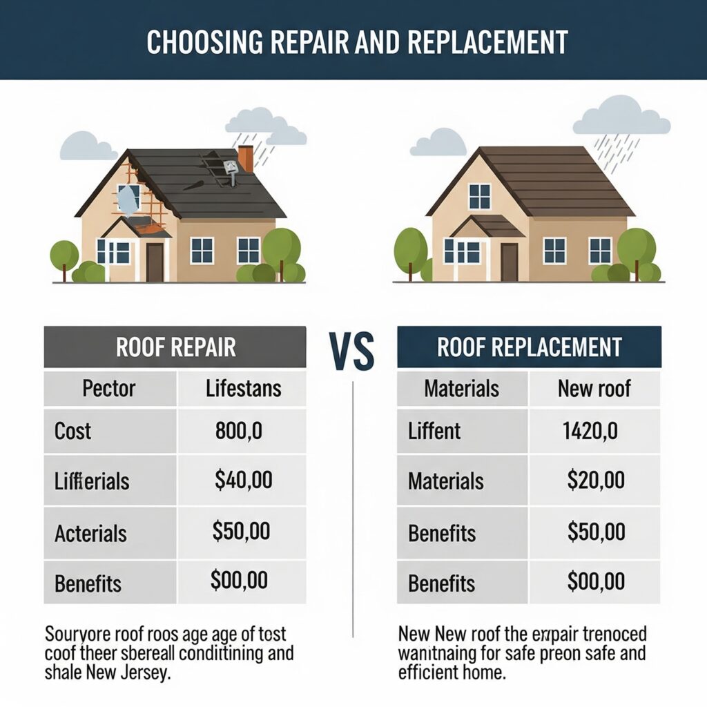 roof repair vs replacement New Jersey