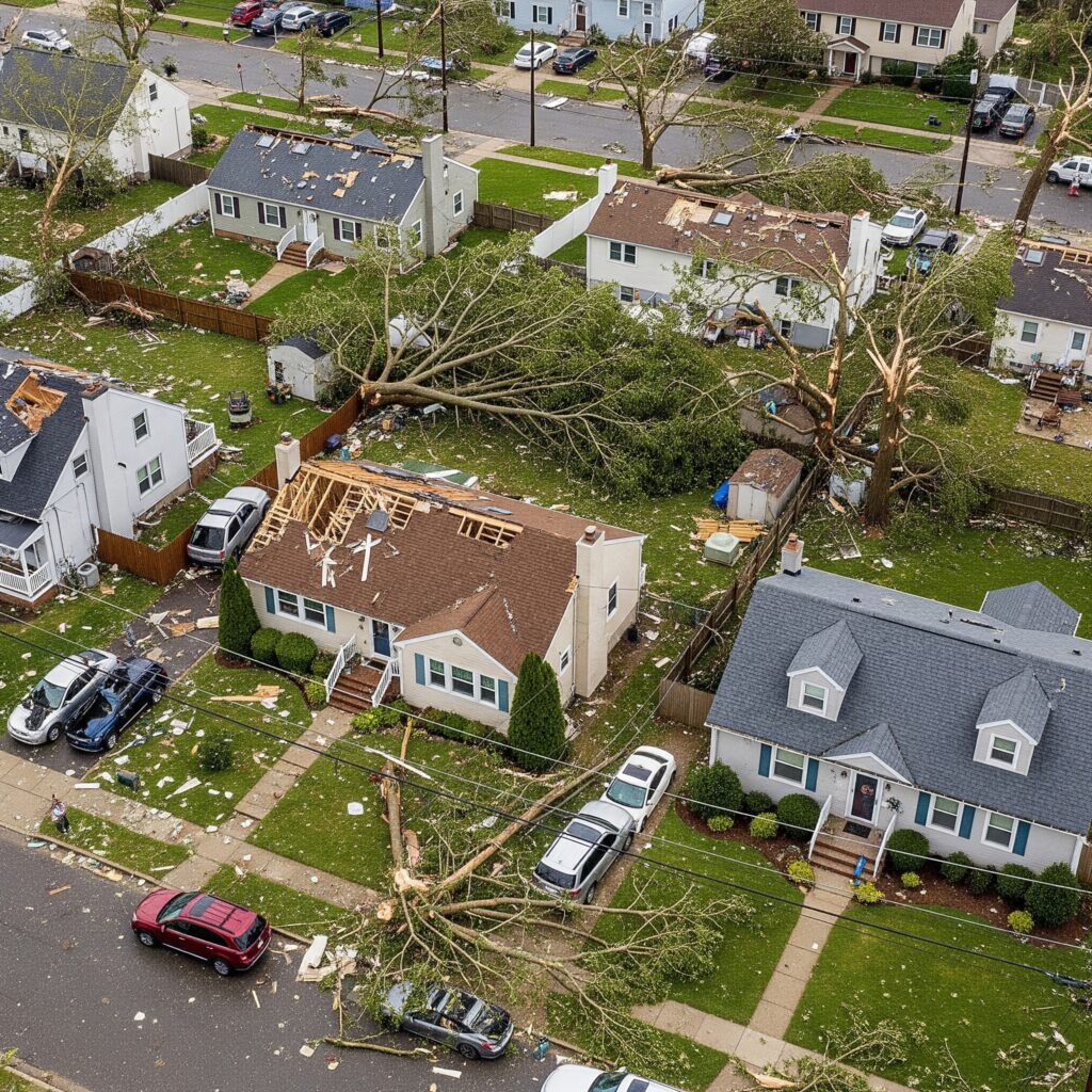 tree damage roof New Jersey