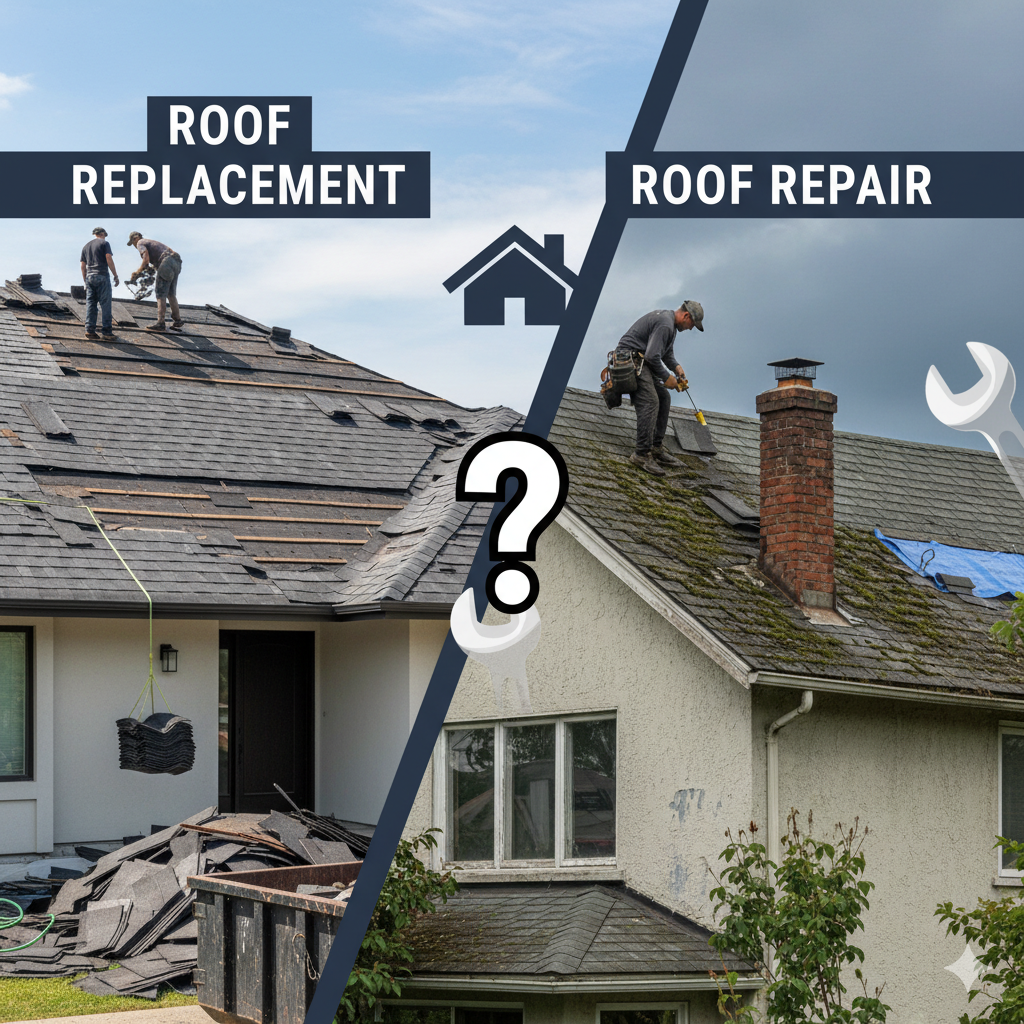 roof replacement vs roof repair New Jersey