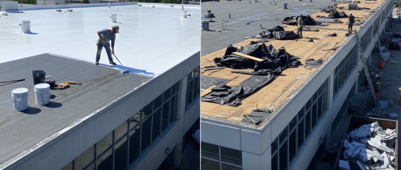 flat roof coating vs roof replacement New Jersey