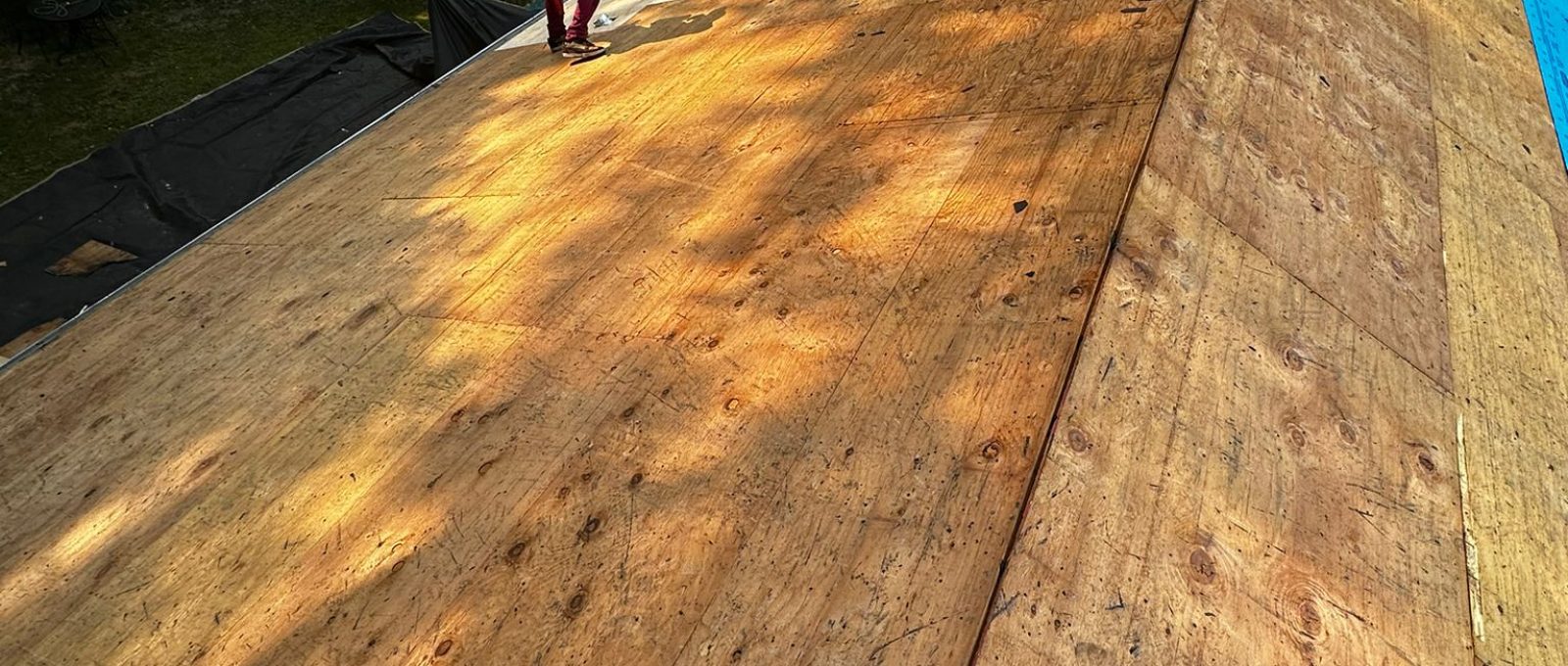 “Roof tarp installation in New Jersey by All Pro 1 roofing specialists